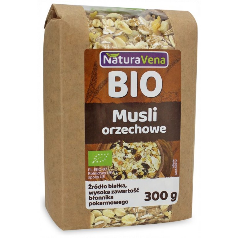 MUSLI ORZECHOWE BIO 300 g - NATURAVENA