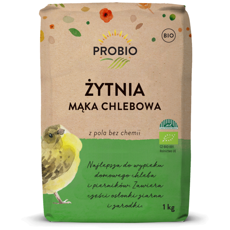 MĄKA ŻYTNIA CHLEBOWA TYP 720 BIO 1 kg - PROBIO