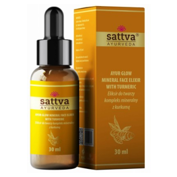 SERUM ELIKSIR DO TWARZY KOMPLEKS MINERALNY Z KURKUMĄ 30 ml - SATTVA (AYURVEDA)