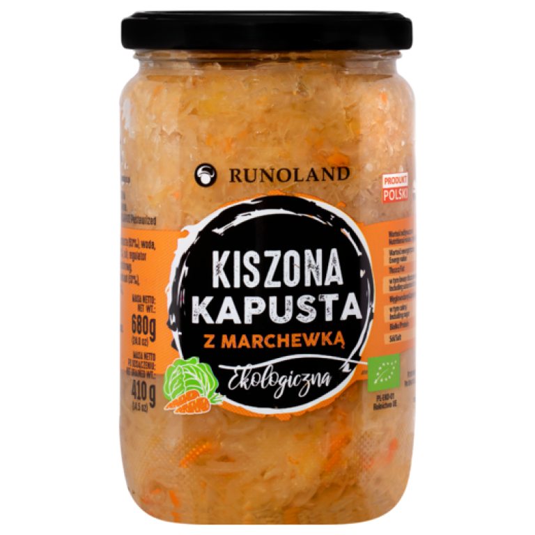 KAPUSTA KISZONA Z MARCHEWKĄ BIO 680 g (410 g) - RUNOLAND