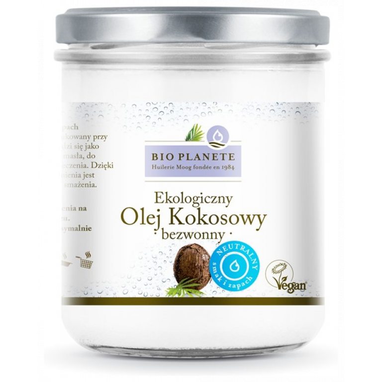 OLEJ KOKOSOWY BEZWONNY BIO 400 ml - BIO PLANETE