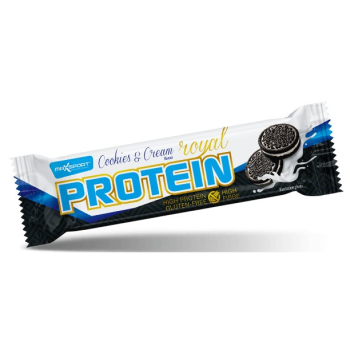 BATON PROTEINOWY O SMAKU CIASTECZKOWYM W POLEWIE BIAŁEJ BEZGLUTENOWY 60 g - MAXSPORT