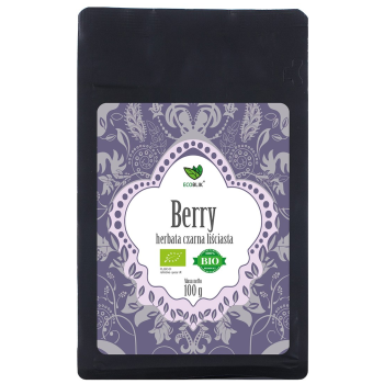 HERBATA CZARNA LIŚCIASTA OWOCE LEŚNE BIO 100 g - ECOBLIK
