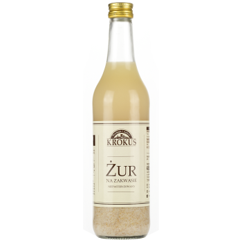 ŻUR NA ZAKWASIE NIEPASTERYZOWANY 500 ml - KROKUS