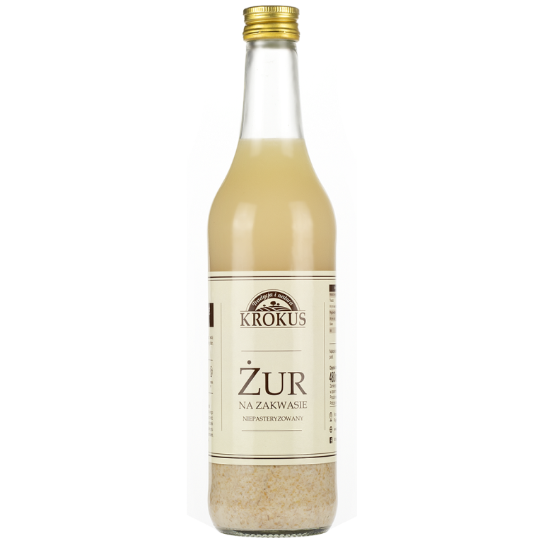 ŻUR NA ZAKWASIE NIEPASTERYZOWANY 500 ml - KROKUS