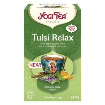 HERBATKA AJURWEDYJSKA TULSI RELAX BIO (17 x 2 g) 34 g - YOGI TEA