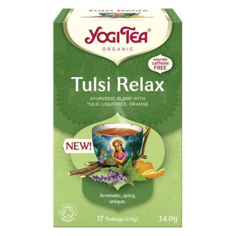 HERBATKA AJURWEDYJSKA TULSI RELAX BIO (17 x 2 g) 34 g - YOGI TEA