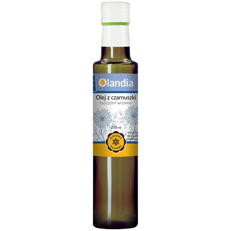 OLEJ Z CZARNUSZKI TŁOCZONY NA ZIMNO 250 ml - OLANDIA