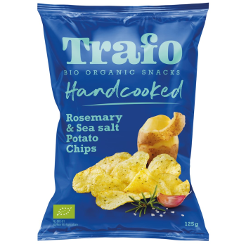 CHIPSY ZIEMNIACZANE Z ROZMARYNEM I SOLĄ MORSKĄ BIO 125 g - TRAFO