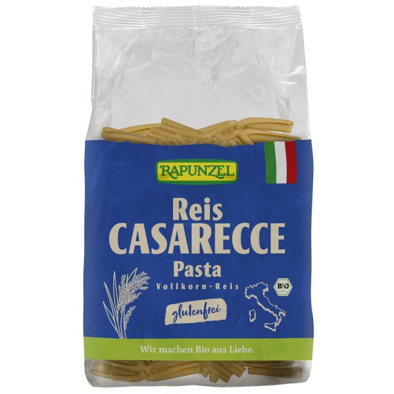 MAKARON (RYŻOWY RAZOWY) CASARECCE BEZGLUTENOWY BIO 250 g - RAPUNZEL