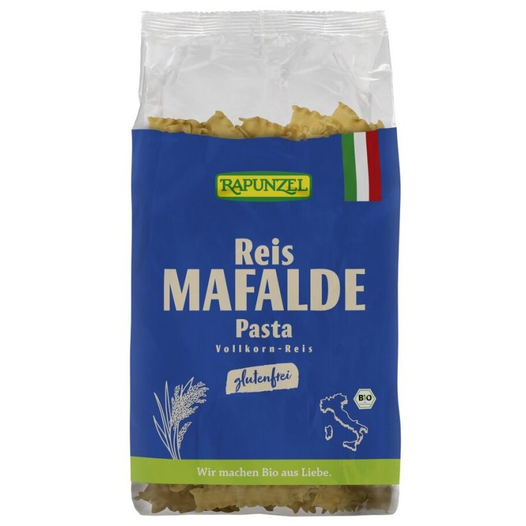 MAKARON (RYŻOWY RAZOWY) MAFALDE BEZGLUTENOWY BIO 250 g - RAPUNZEL