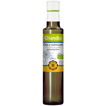 OLEJ Z CZARNUSZKI TŁOCZONY NA ZIMNO BIO 250 ml - OLANDIA