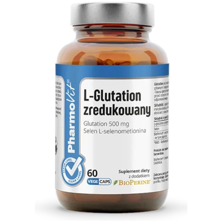 L-GLUTATION ZREDUKOWANY BEZGLUTENOWY 60 KAPSUŁEK - PHARMOVIT (CLEAN LABEL)