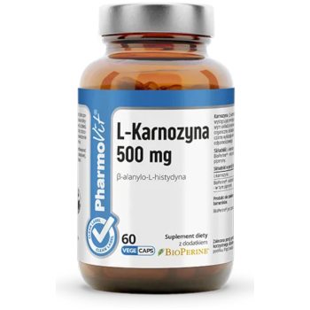 L-KARNOZYNA (500 mg) BEZGLUTENOWA 60 KAPSUŁEK - PHARMOVIT (CLEAN LABEL)