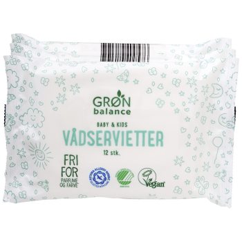 CHUSTECZKI NAWILŻANE PODRÓŻNE DLA DZIECI ECO 3 x 12 szt. - GRON BALANCE