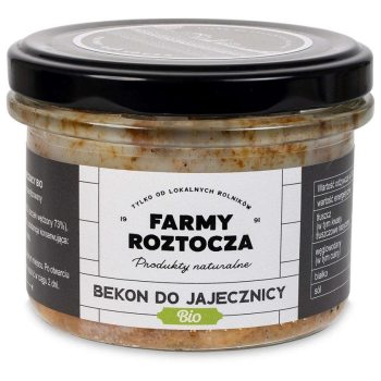BEKON DO JAJECZNICY BIO 180 g (SŁOIK) - FARMY ROZTOCZA