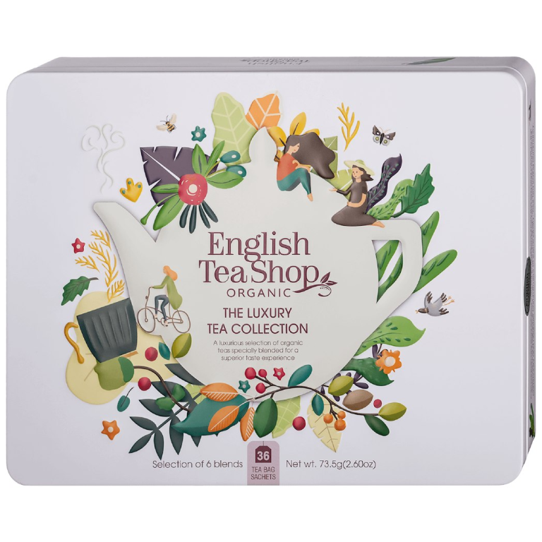 ZESTAW HERBAT I HERBATEK LUKSUSOWYCH BIO W PUSZCE (THE LUXURY – 6 SMAKÓW) (36 x 2