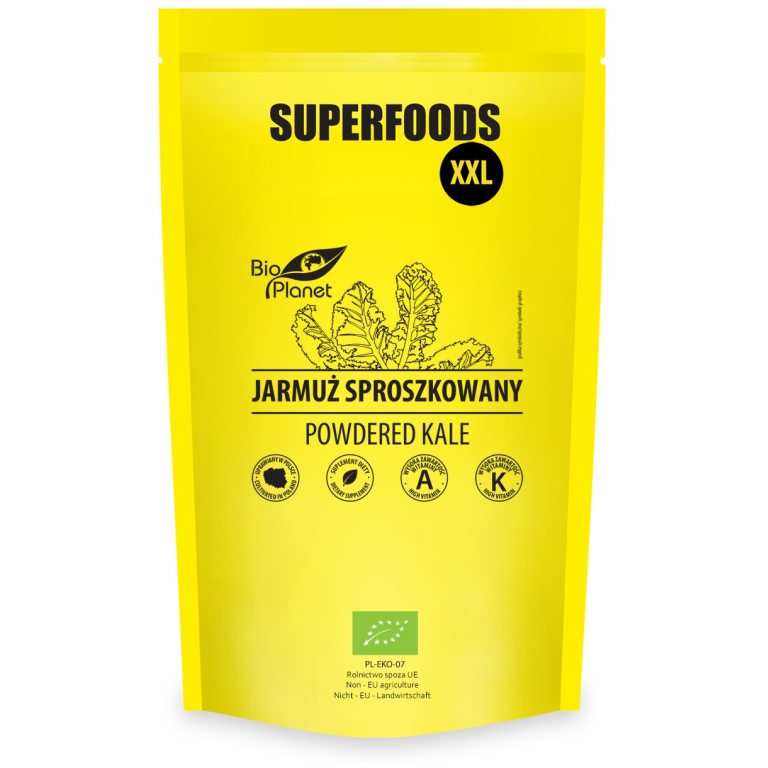 JARMUŻ SPROSZKOWANY BIO 400 g - BIO PLANET SUPERFOODS