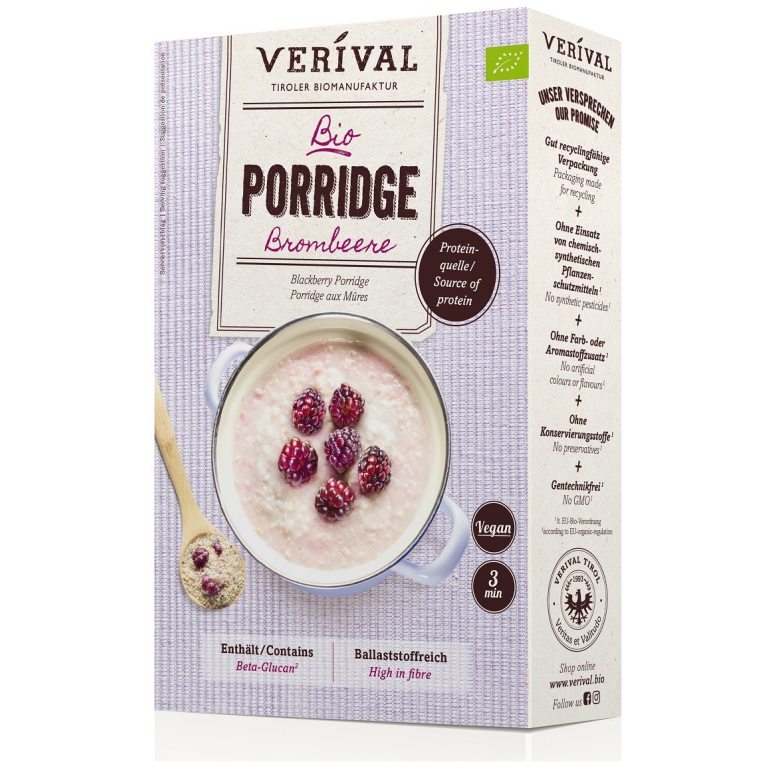 OWSIANKA PROTEINOWA Z JEŻYNAMI BIO 450 g - VERIVAL
