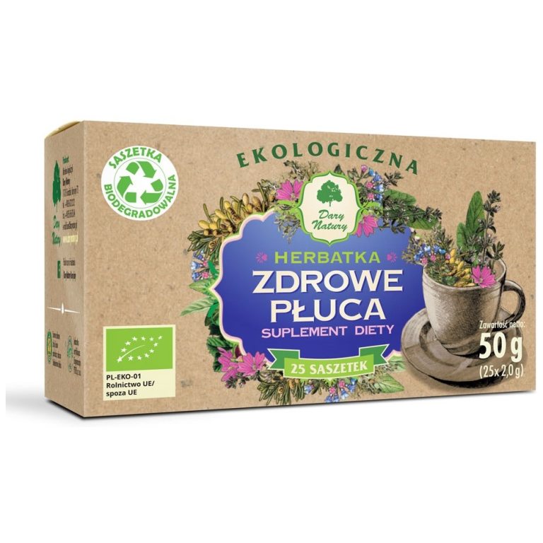HERBATKA ZDROWE PŁUCA BIO (25 x 2 g) 50 g - DARY NATURY