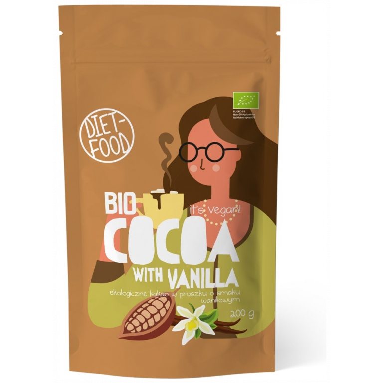 CZEKOLADA DO PICIA O SMAKU WANILIOWYM BIO 200 g - DIET-FOOD