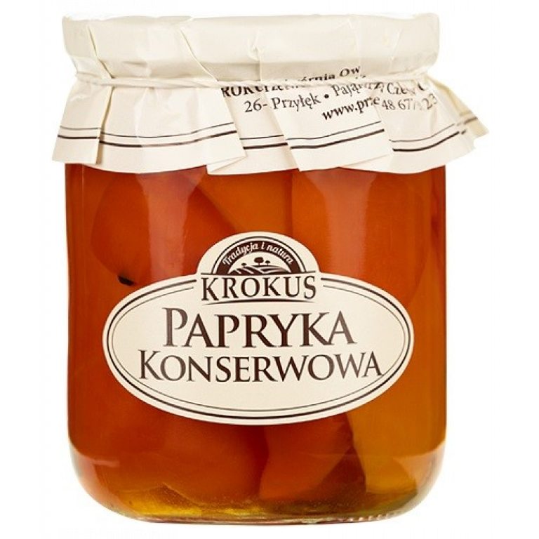 PAPRYKA KONSERWOWA BEZGLUTENOWA 480 g (230 g) - KROKUS