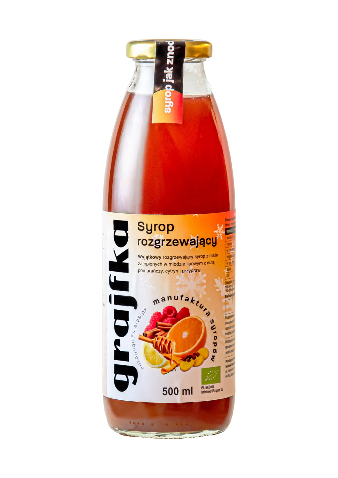 SYROP ROZGRZEWAJĄCY BIO 500 ml - GRAJFKA