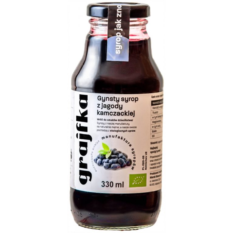 SYROP Z JAGODY KAMCZACKIEJ BIO 330 ml - GRAJFKA