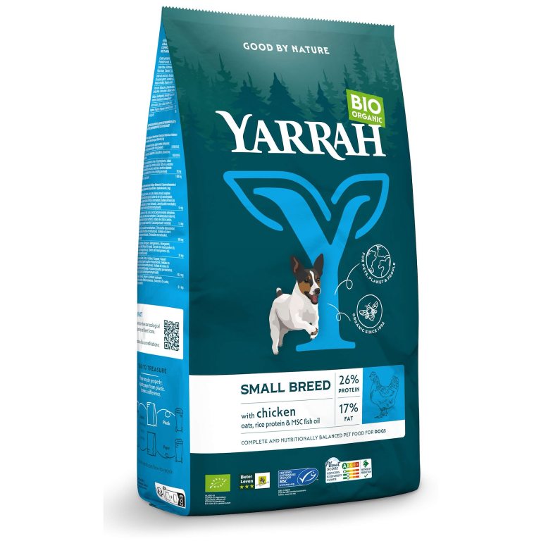 (DLA PSA MAŁEJ RASY I SZCZENIĄT) KARMA Z KURCZAKIEM BIO 2 kg - YARRAH