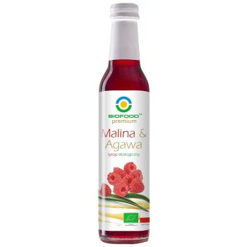 SYROP MALINA Z AGAWĄ BIO 250 ml - BIOFOOD