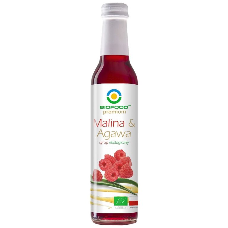 SYROP MALINA Z AGAWĄ BIO 250 ml - BIOFOOD
