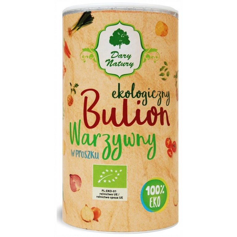 BULION WARZYWNY W PROSZKU BIO 200 g - DARY NATURY