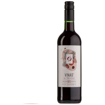 WINO BEZALKOHOLOWE LE MERLOT CZERWONE SŁODKIE BIO 735 ml - VINA0