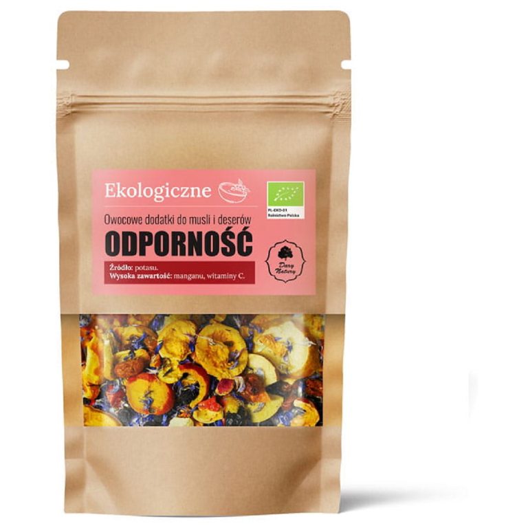 OWOCOWE DODATKI DO MUSLI I DESERÓW ODPORNOŚĆ BIO 20 g - DARY NATURY