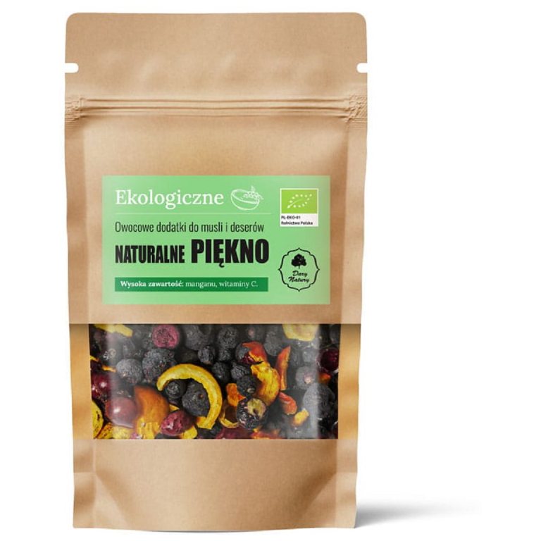 OWOCOWE DODATKI DO MUSLI I DESERÓW NATURALNE PIĘKNO BIO 20 g - DARY NATURY