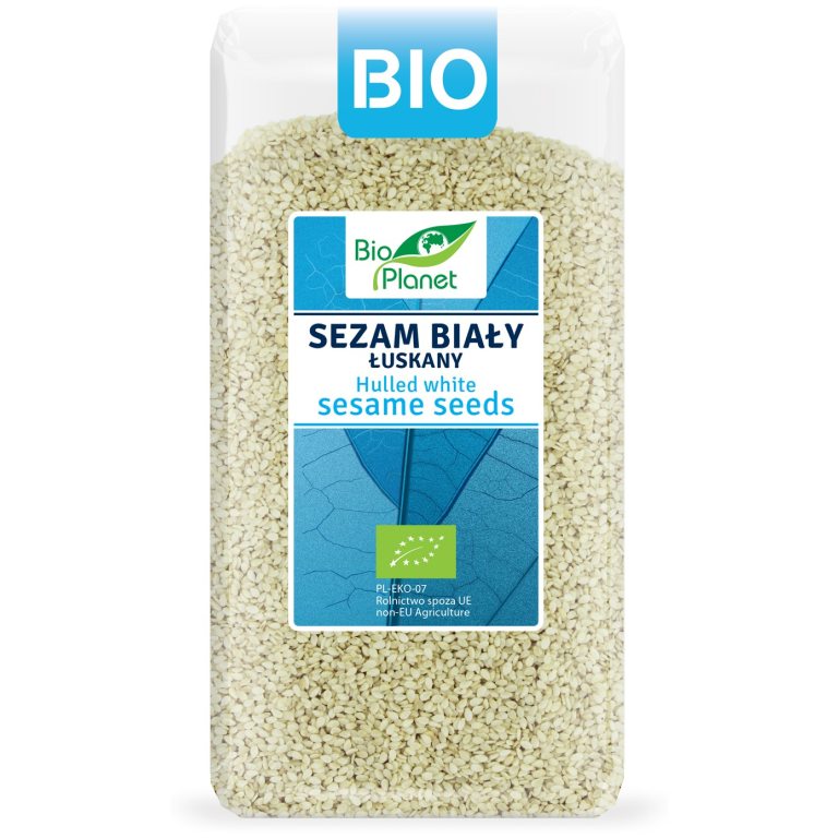 SEZAM BIAŁY ŁUSKANY BIO 400 g - BIO PLANET