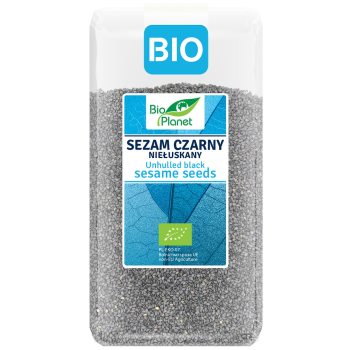 SEZAM CZARNY NIEŁUSKANY BIO 400 g - BIO PLANET