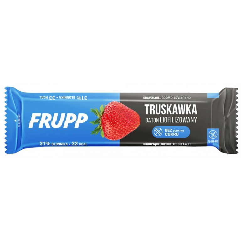 BATON LIOFILIZOWANY TRUSKAWKOWY BEZGLUTENOWY 10 g - CELIKO (FRUPP)