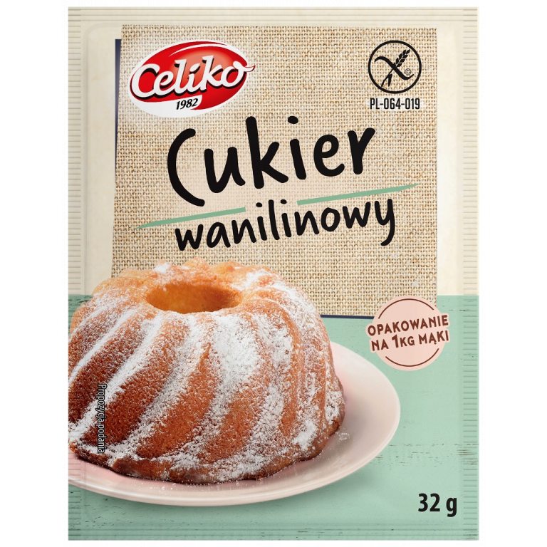 CUKIER WANILINOWY BEZGLUTENOWY 32 g - CELIKO