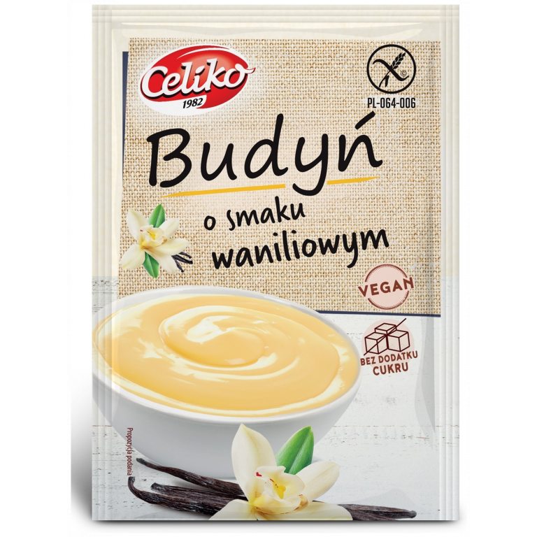 BUDYŃ O SMAKU WANILIOWYM BEZGLUTENOWY 40 g - CELIKO