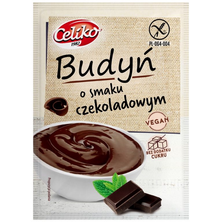 BUDYŃ O SMAKU CZEKOLADOWYM BEZGLUTENOWY 40 g - CELIKO