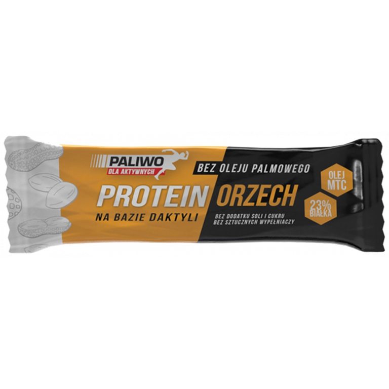 BATON PROTEINOWY ORZECHOWY Z OLEJEM MCT KETO 50 g - PALIWO DLA AKTYWNYCH