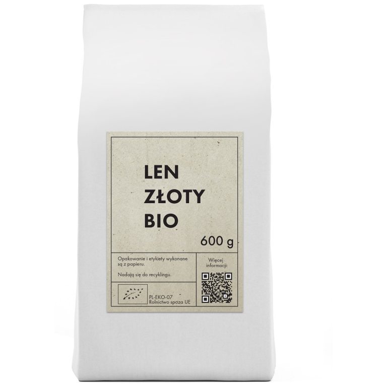 LEN ZŁOTY (SIEMIĘ LNIANE) BIO 600 g - THE PLANET