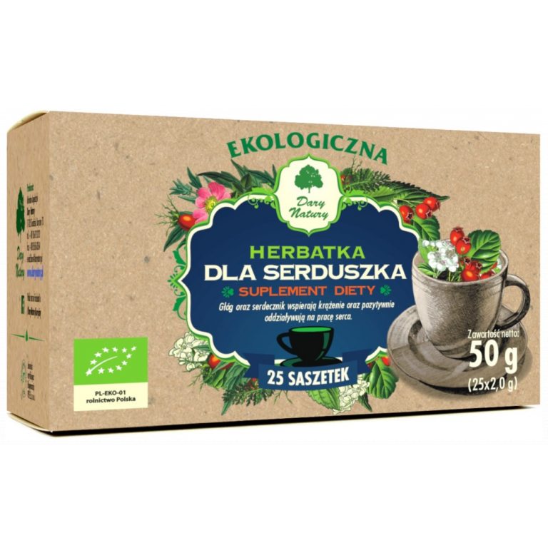 HERBATKA DLA SERDUSZKA BIO (25 x 2 g) 50 g - DARY NATURY