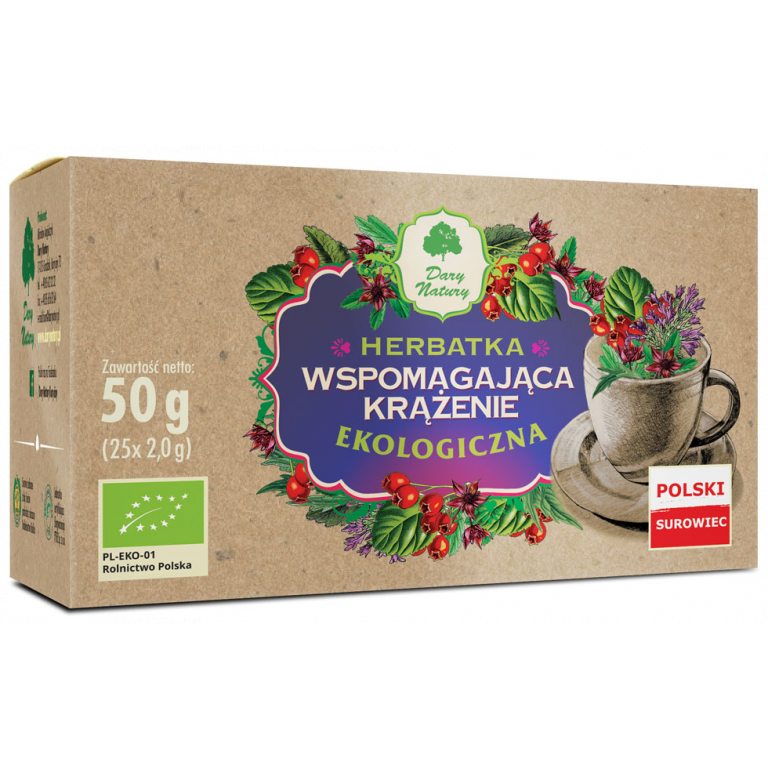 HERBATKA WSPOMAGAJĄCA KRĄŻENIE BIO (25 x 2 g) 50 g - DARY NATURY