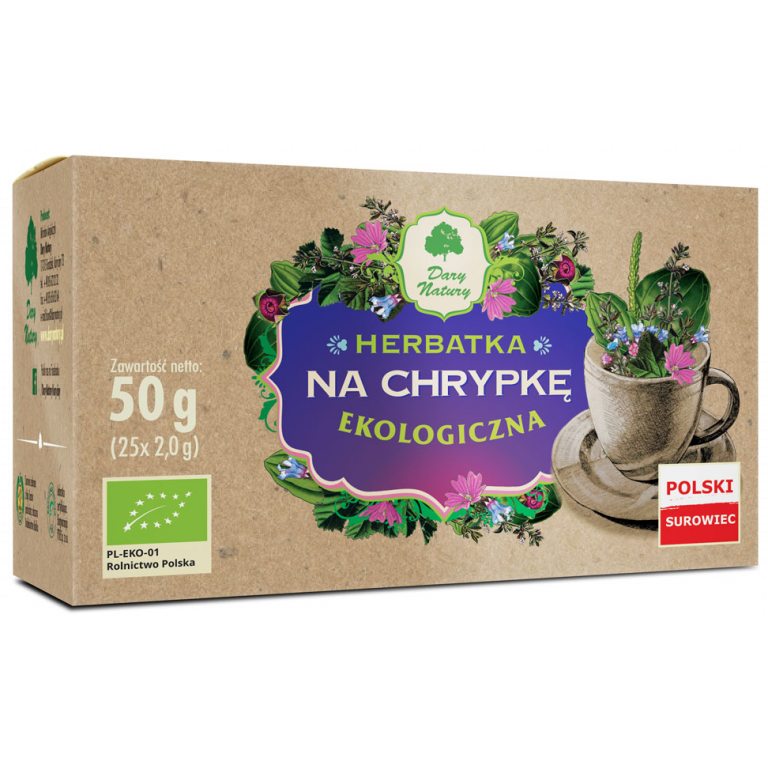 HERBATKA NA CHRYPKĘ BIO (25 x 2 g) 50 g - DARY NATURY