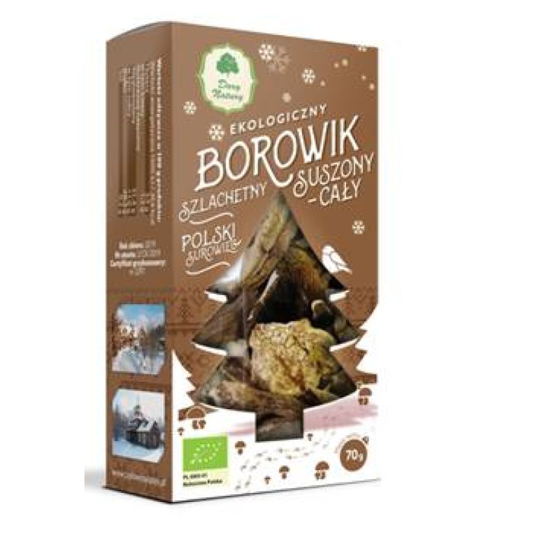 BOROWIK SZLACHETNY SUSZONY CAŁY BIO 70 g - DARY NATURY (PRODUKT SEZONOWY)