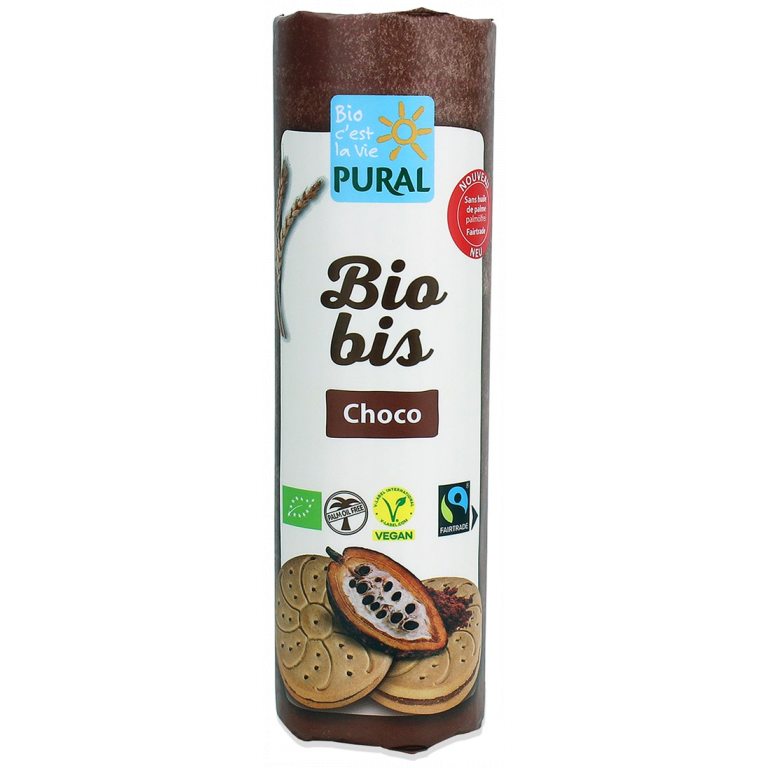 CIASTKA MARKIZY Z KREMEM KAKAOWYM WEGAŃSKIE FAIR TRADE BIO 320 g - PURAL (BIO BIS)