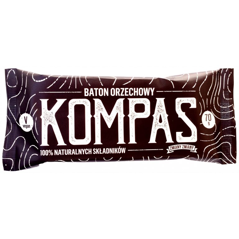 BATON ORZECHOWY "KOMPAS" BEZGLUTENOWY 70 g - ZMIANY ZMIANY