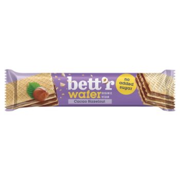 WAFELEK Z KREMEM ORZECHOWO - KAKAOWYM BEZ DODATKU CUKRÓW BIO 30 g - BETT'R